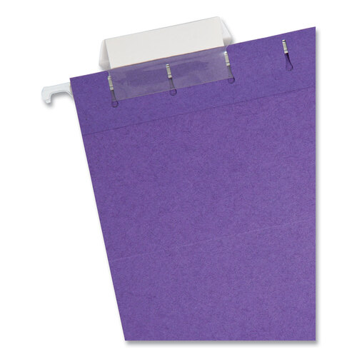 SMD64072 - Smead - Colored Hanging File Folders with 1/5 Cut Tabs, Letter Size, 1/5-Cut Tabs, Purple, 25/Box