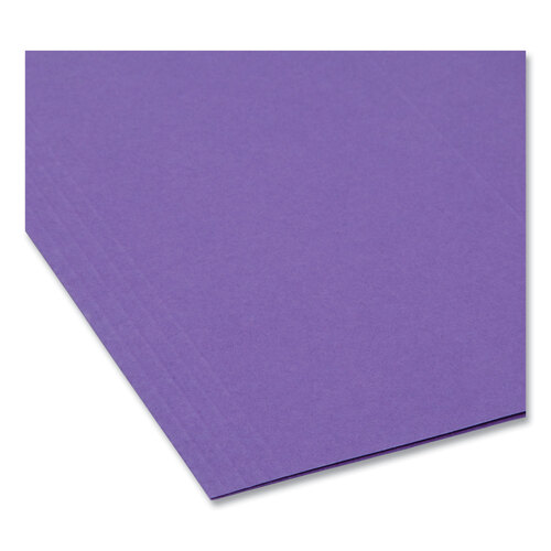 SMD64072 - Smead - Colored Hanging File Folders with 1/5 Cut Tabs, Letter Size, 1/5-Cut Tabs, Purple, 25/Box