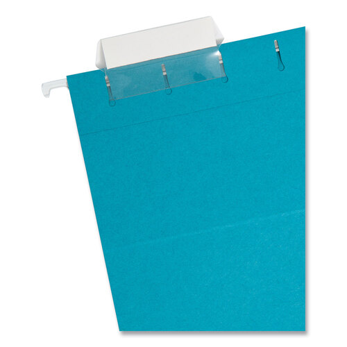 SMD64074 - Smead - Colored Hanging File Folders with 1/5 Cut Tabs, Letter Size, 1/5-Cut Tabs, Teal, 25/Box