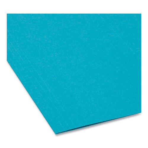 SMD64074 - Smead - Colored Hanging File Folders with 1/5 Cut Tabs, Letter Size, 1/5-Cut Tabs, Teal, 25/Box