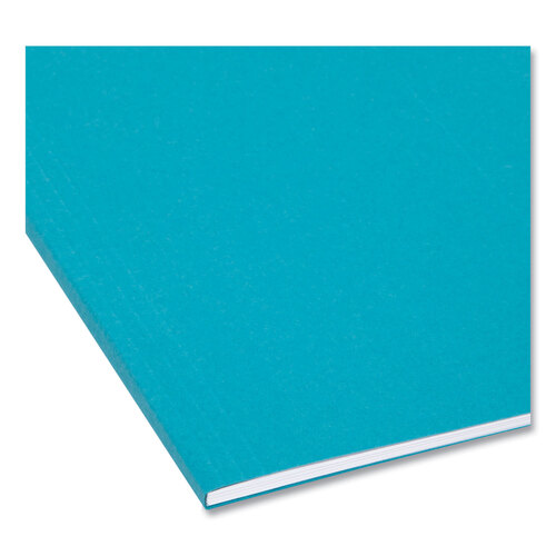 SMD64074 - Smead - Colored Hanging File Folders with 1/5 Cut Tabs, Letter Size, 1/5-Cut Tabs, Teal, 25/Box
