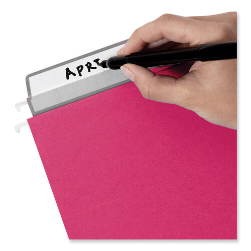 SMD64197 - Smead - Colored Hanging File Folders with ProTab Kit, Letter Size, 1/3-Cut, Red