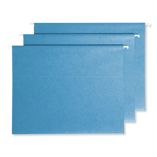 SMD64210 - Smead - Colored Hanging File Folders with ProTab Kit, Letter Size, 1/3-Cut, Blue