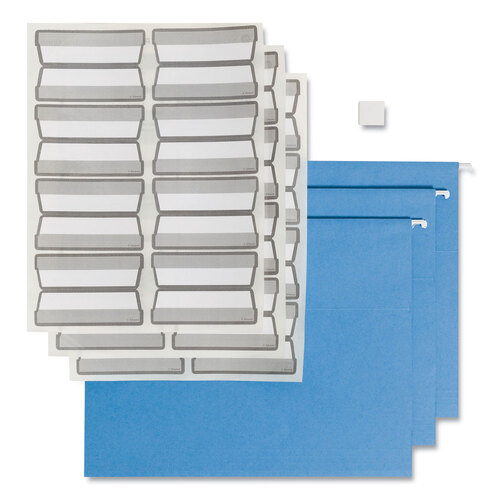SMD64210 - Smead - Colored Hanging File Folders with ProTab Kit, Letter Size, 1/3-Cut, Blue