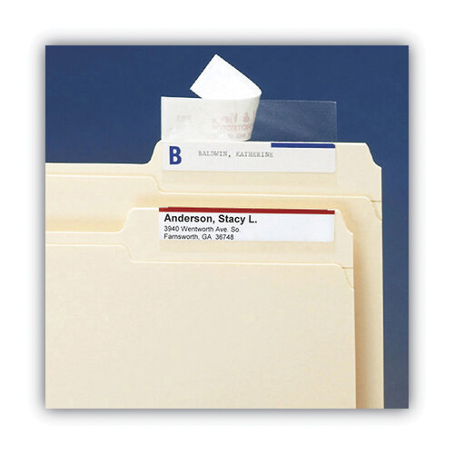 SMD67600 - Smead - Seal and View File Folder Label Protector, Clear Laminate, 3.5 x 1.69, 100/Pack