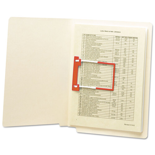 Acco Self-Adhesive Paper File Fasteners, 2 Capacity, 2 3/4 Center, 100/Box