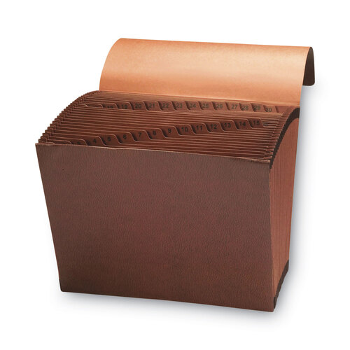 SMD70367 - Smead - TUFF Expanding Wallet, 31 Sections, Elastic Cord Closure, 1/15-Cut Tabs, Letter Size, Redrope