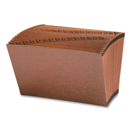 SMD70469 - Smead - TUFF Expanding Open-Top Stadium File, 31 Sections, 1/31-Cut Tabs, Legal Size, Redrope