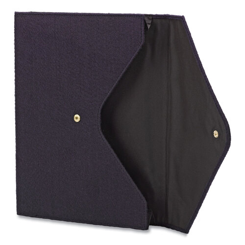 SMD70922 - Smead - Soft Touch Cloth Expanding Files, 2&quot; Expansion, 1 Section, Snap Closure, Letter Size, Dark Blue
