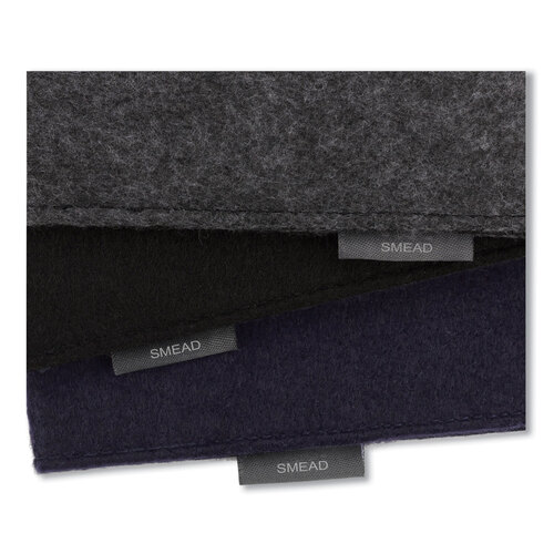SMD70922 - Smead - Soft Touch Cloth Expanding Files, 2&quot; Expansion, 1 Section, Snap Closure, Letter Size, Dark Blue