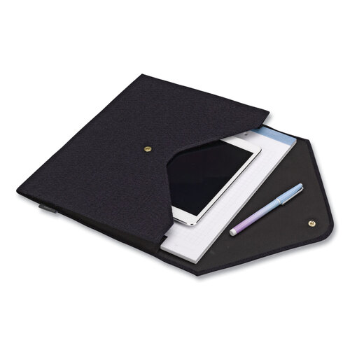 SMD70922 - Smead - Soft Touch Cloth Expanding Files, 2&quot; Expansion, 1 Section, Snap Closure, Letter Size, Dark Blue