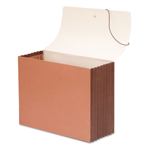 SMD71167 - Smead - TUFF Expanding Wallets, 7&quot; Expansion, 1 Section, Elastic Cord Closure, Legal Size, Redrope
