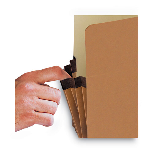 SMD73805 - Smead - Redrope Drop Front File Pockets, 3.5&quot; Expansion, Letter Size, Redrope, 50/Box