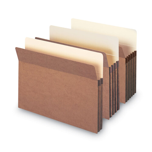 SMD73805 - Smead - Redrope Drop Front File Pockets, 3.5&quot; Expansion, Letter Size, Redrope, 50/Box