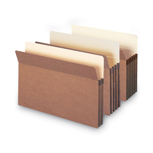 SMD74214 - Smead - Redrope Drop Front File Pockets, 1.75&quot; Expansion, Legal Size, Redrope, 25/Box