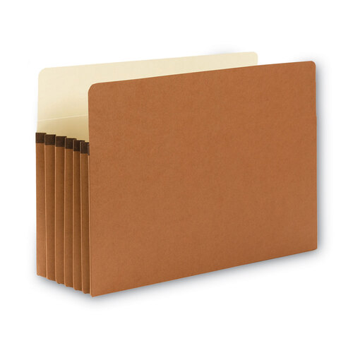 SMD74234 - Smead - Redrope Drop Front File Pockets, 5.25&quot; Expansion, Legal Size, Redrope, 10/Box