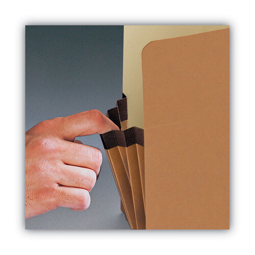 SMD74234 - Smead - Redrope Drop Front File Pockets, 5.25&quot; Expansion, Legal Size, Redrope, 10/Box
