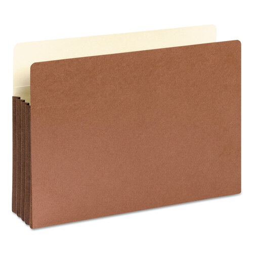 SMD74264 - Smead - Redrope Drop-Front File Pockets with Fully Lined Gussets, 3.5&quot; Expansion, Legal Size, Redrope, 10/Box