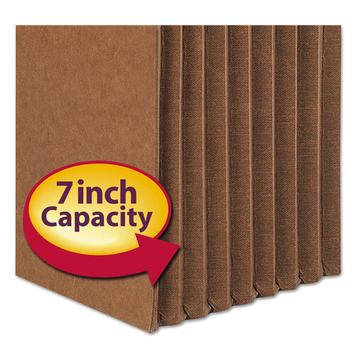 SMD74395 - Smead - Redrope TUFF Pocket Drop-Front File Pockets with Fully Lined Gussets, 7&quot; Expansion, Legal Size, Redrope, 5/Box
