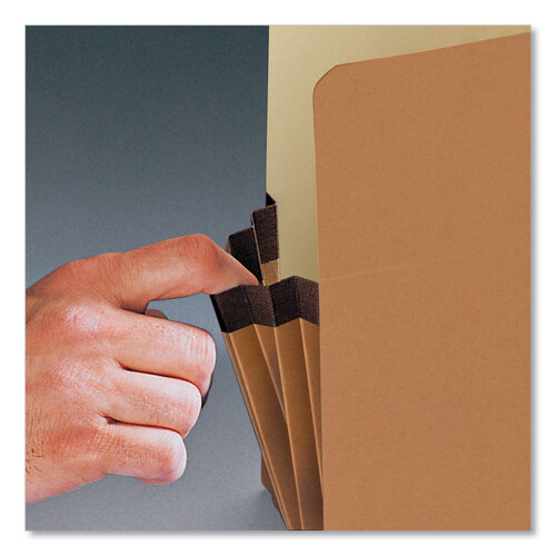 SMD74810 - Smead - Redrope Drop Front File Pockets, 5.25&quot; Expansion, Legal Size, Redrope, 50/Box