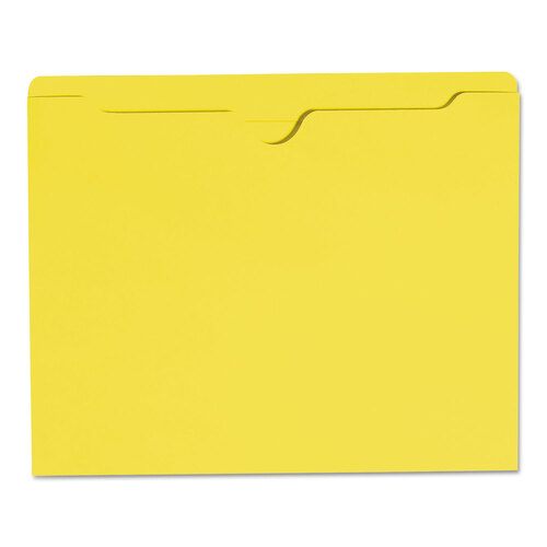 SMD75511 - Smead - Colored File Jackets with Reinforced Double-Ply Tab, Straight Tab, Letter Size, Yellow, 100/Box