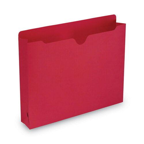 SMD75569 - Smead - Colored File Jackets with Reinforced Double-Ply Tab, Straight Tab, Letter Size, Red, 50/Box