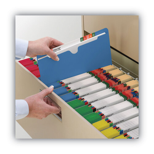 SMD75673 - Smead - Colored File Jackets with Reinforced Double-Ply Tab, Straight Tab, Letter Size, Assorted Colors, 50/Box