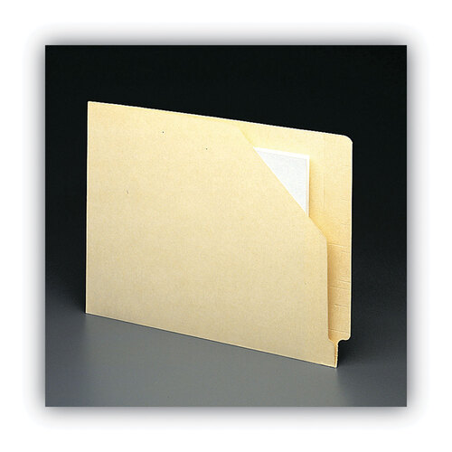 SMD75700 - Smead - End Tab Jackets with Reinforced Tabs, Straight Tab, Letter Size, 11-pt Manila, 100/Box