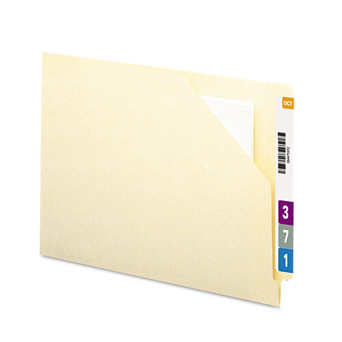 SMD75715 - Smead - End Tab File Jacket with Antimicrobial Product Protection, Shelf-Master Reinforced Straight Tab, Letter Size, Manila, 100/Box