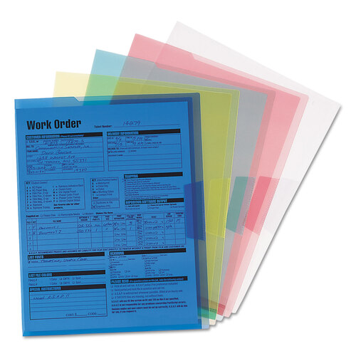 SMD85750 - Smead - Organized Up Translucent Poly Project Jacket, Letter Size, Assorted Colors, 5/Pack