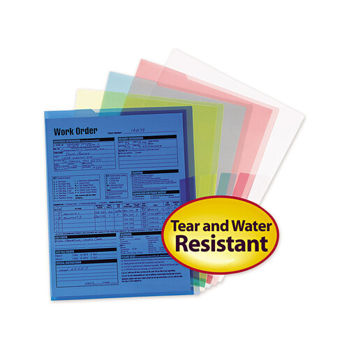 SMD85750 - Smead - Organized Up Translucent Poly Project Jacket, Letter Size, Assorted Colors, 5/Pack