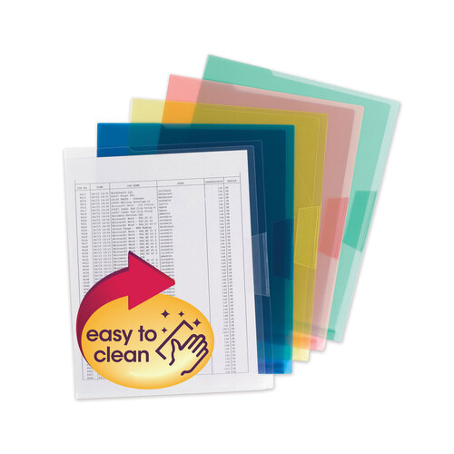 SMD85750 - Smead - Organized Up Translucent Poly Project Jacket, Letter Size, Assorted Colors, 5/Pack