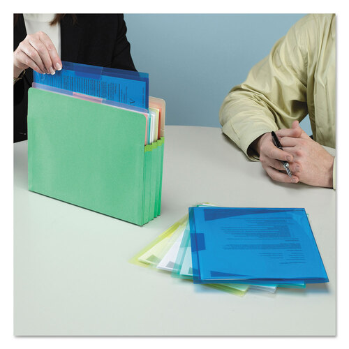 SMD85750 - Smead - Organized Up Translucent Poly Project Jacket, Letter Size, Assorted Colors, 5/Pack