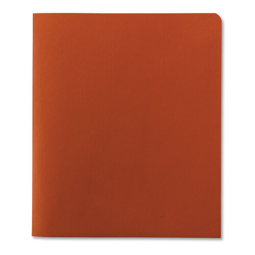 SMD87858 - Smead - Two-Pocket Folder, Textured Paper, 100-Sheet Capacity, 11 x 8.5, Orange, 25/Box
