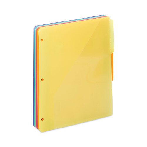 SMD89421 - Smead - Three-Ring Binder Poly Index Dividers with Pocket, 9.75 x 11.25, Assorted Colors, 30/Box