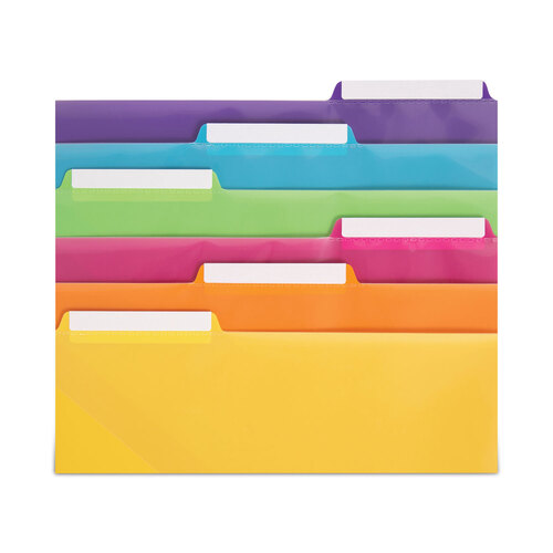 SMD89421 - Smead - Three-Ring Binder Poly Index Dividers with Pocket, 9.75 x 11.25, Assorted Colors, 30/Box