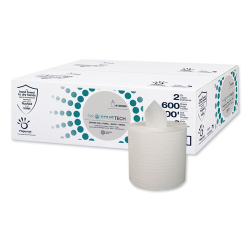 SOD410334 - SOFIDEL AMERICA - Heavenly Soft Center-Pull Towel, Dissolve Tech Micro Embossing, 1-Ply, 7.6 x 10, White, 3,600 Sheets/Roll