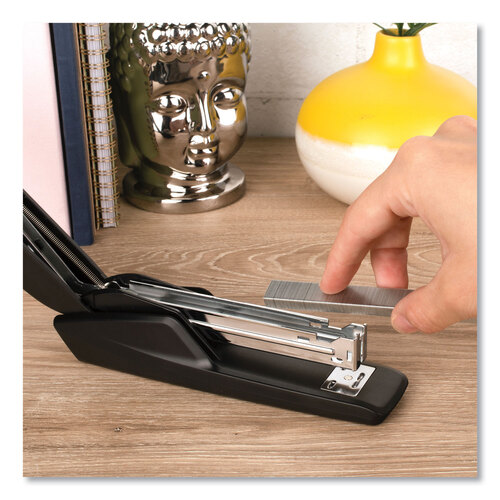 Standard Full Strip Desk Stapler, 15-Sheet Capacity, Black