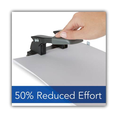 Swingline 2 Hole Punch, Comfort Handle Two Hole Puncher, 28 Sheet Punch  Capacity, 50% Easier, Black (74050) 