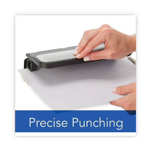 Easy Touch 3-7 Hole Punch, 9/32, Black