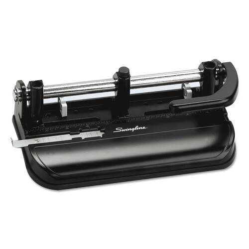 Swingline 32-Sheet Lever Handle Two-To-Seven-Hole Punch, Black