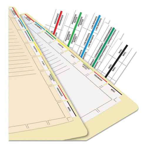 TAB54520 - Tabbies - Medical Chart Index Divider Sheets, Untabbed, 11 x 8.5, White, 400/Box