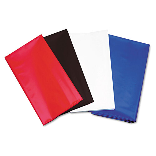 TBL549RD - Tablemate - Table Set Rectangular Table Cover, Heavyweight Plastic, 54&quot; x 108&quot;, Red, 6/Pack