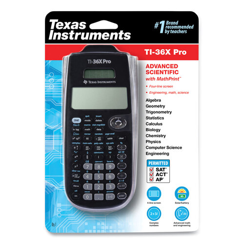 TEXTI36XPRO - Texas Instruments - TI-36X Pro Scientific Calculator, 16-Digit LCD