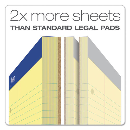 TOP20246 - Ampad - Double Sheet Pads, Narrow Rule, 100 Canary-Yellow 8.5 x 11.75 Sheets