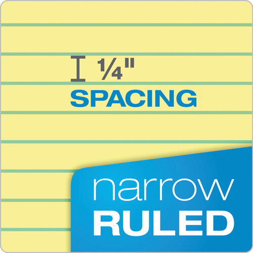 TOP20246 - Ampad - Double Sheet Pads, Narrow Rule, 100 Canary-Yellow 8.5 x 11.75 Sheets