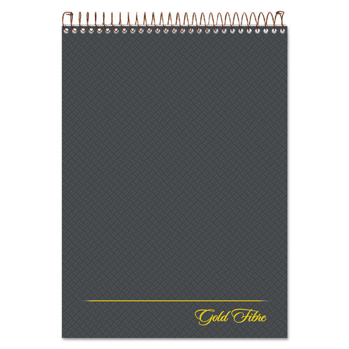 TOP20813 - Ampad - Gold Fibre Wirebound Project Notes Pad, Project-Management Format, Gray Cover, 70 White 8.5 x 11.75 Sheets