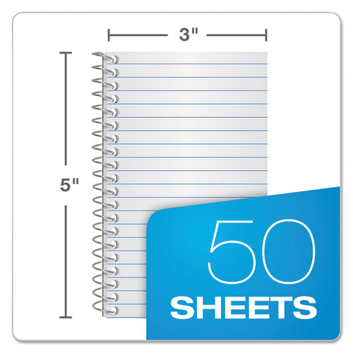 TOP25095 - Ampad - Memo Books, Narrow Rule, Randomly Assorted Covers, 5 x 3, 50 Sheets