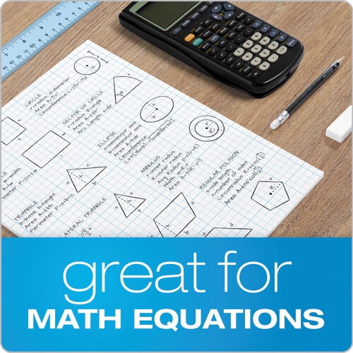 TOP35041 - Tops - Cross Section Pads, Cross-Section Quadrille Rule (4 sq/in, 1 sq/in), 50 White 8.5 x 11 Sheets