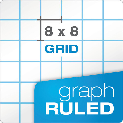 TOP35081 - Tops - Cross Section Pads, Cross-Section Quadrille Rule (8 sq/in, 1 sq/in), 50 White 8.5 x 11 Sheets